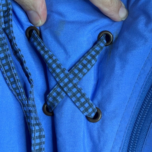 VTG 80s Ski Suit One Piece Snowsuit Womens 16 Powder Blue Retro Made in Italy - Picture 6 of 16